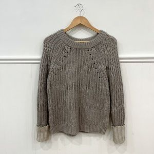 All Saints Elger Jumper Grey Wool Sweater